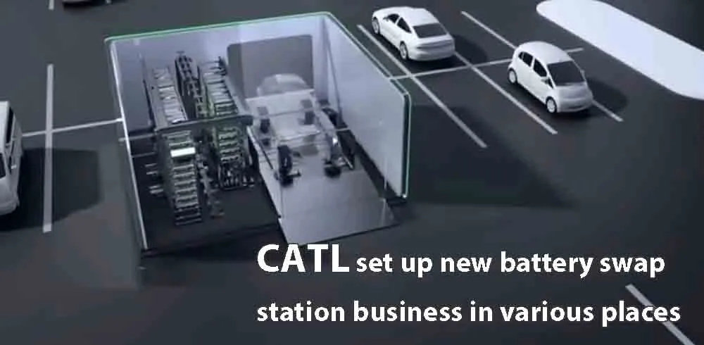 A CATL criou um novo negócio de estações de troca de baterias em vários locais