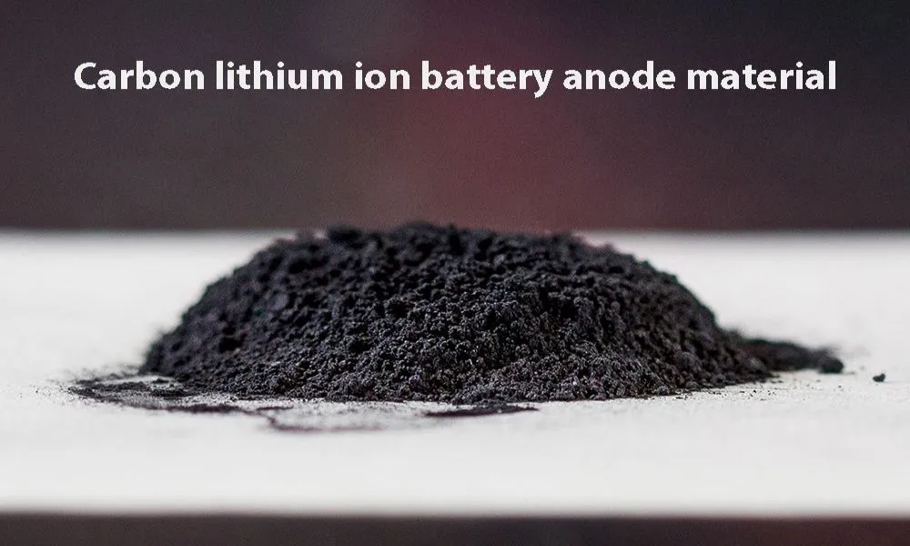 Matériau d'anode de batterie lithium-ion en carbone