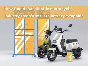 How traditional electric motorcycle industry transforms to battery swapping