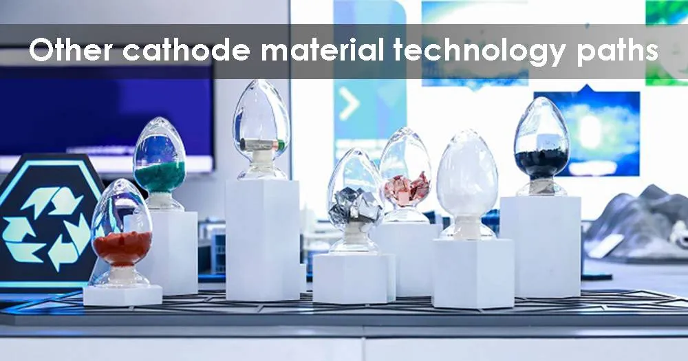 Other cathode material technology paths