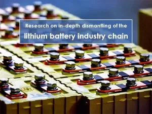 Recherche sur le démantèlement en profondeur de la chaîne industrielle des piles au lithium