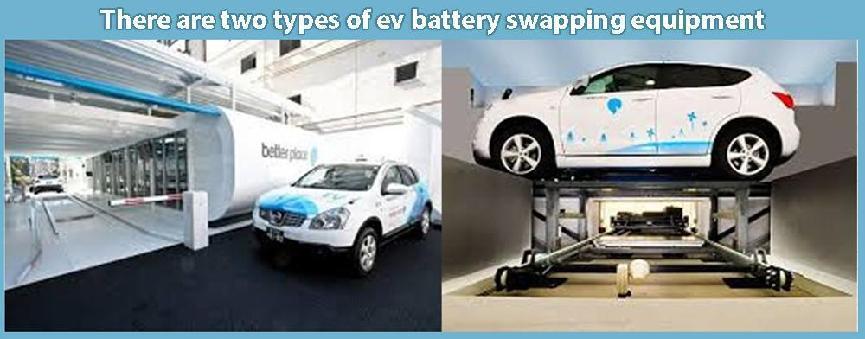 Il existe deux types d'équipements d'échange de batteries ev