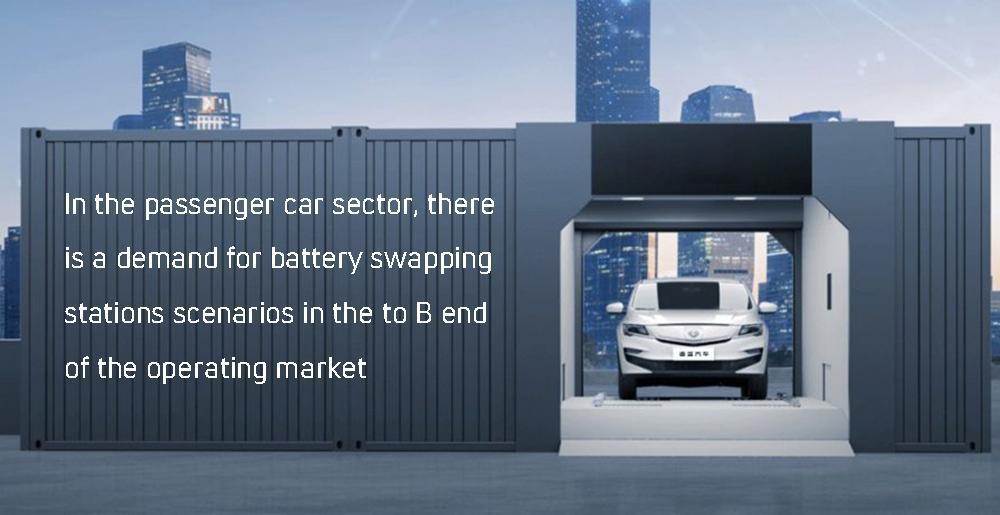 dans le secteur des voitures particulières, il existe une demande pour des scénarios de stations d'échange de batteries dans la partie B du marché d'exploitation