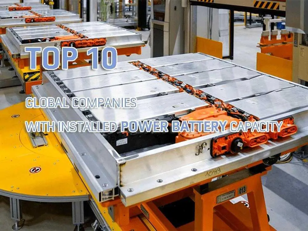 top 10 global companies with installed power battery capacity