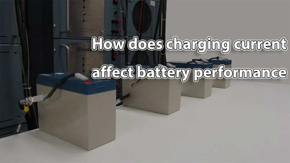 How does charging current affect battery performance