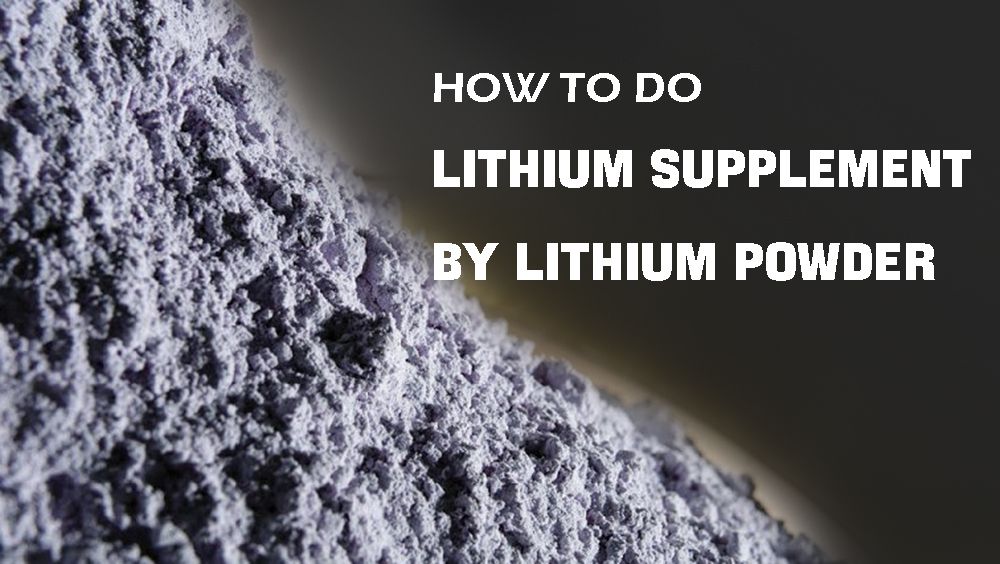 Comment compléter le lithium par du lithium en poudre ?