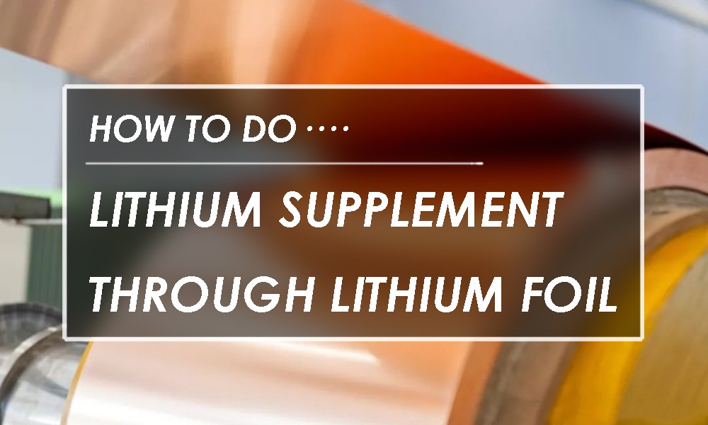 Comment compléter le lithium à l'aide d'une feuille de lithium ?