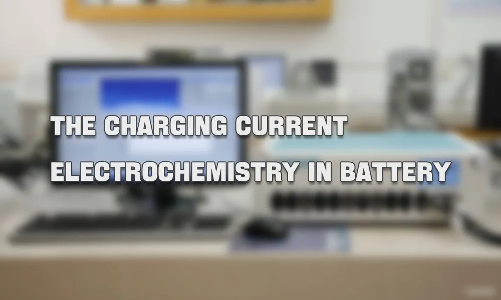 corriente de carga electroquímica en batería