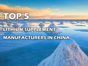 Les 5 premiers fabricants de compléments alimentaires au lithium en Chine