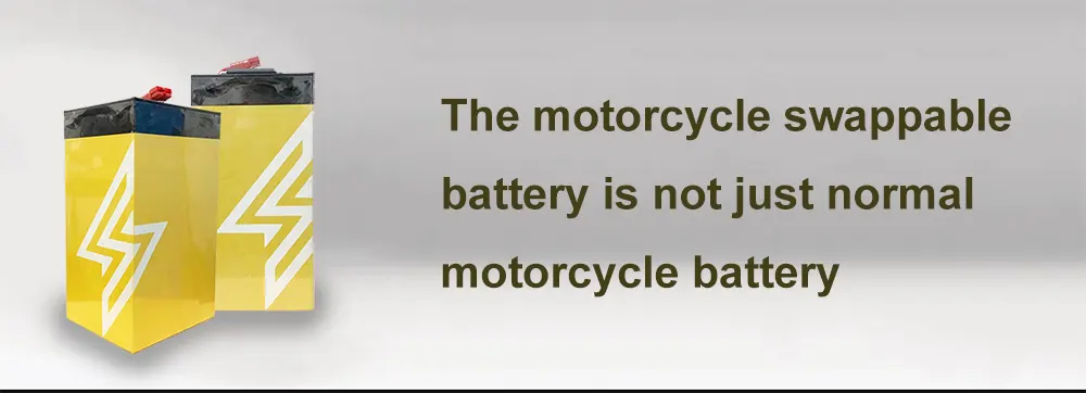 La batterie interchangeable pour motocyclette n'est pas une batterie normale pour motocyclette