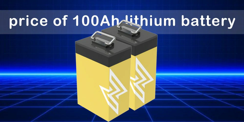 prix d'une batterie au lithium de 100Ah