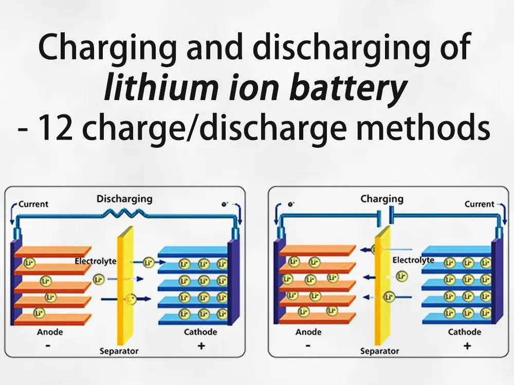 Chargement et décharge d'une batterie lithium-ion - 12 méthodes de charge et de décharge