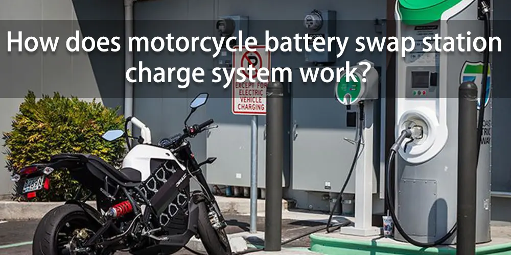 Comment fonctionne le système de recharge par station d'échange de batteries pour motos ?