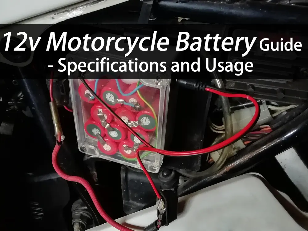 Guide de la batterie 12v pour motocyclette---Spécifications et utilisation