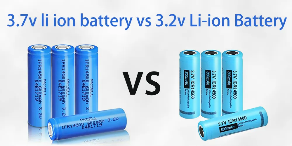 Bateria de iões de lítio de 3,7 V vs Bateria de iões de lítio de 3,2 V