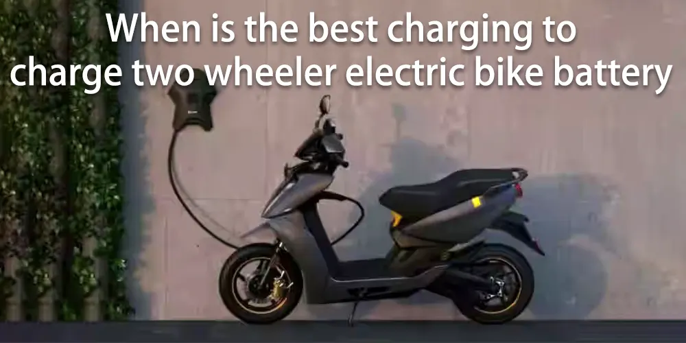 Cuándo es el mejor momento para cargar la batería de una bicicleta eléctrica de dos ruedas