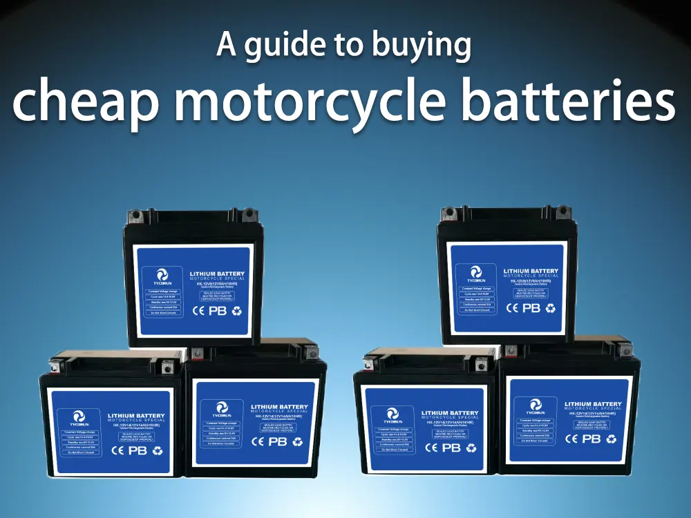 Guide d'achat de batteries de moto bon marché