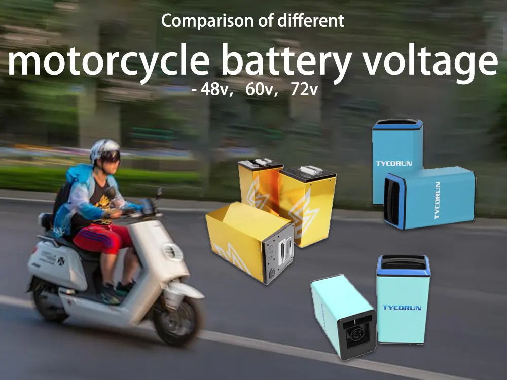 Comparação de diferentes voltagens de baterias de motociclos - 48v-60v-72v