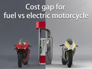 Diferença de custos entre motos a combustível e motos eléctricas