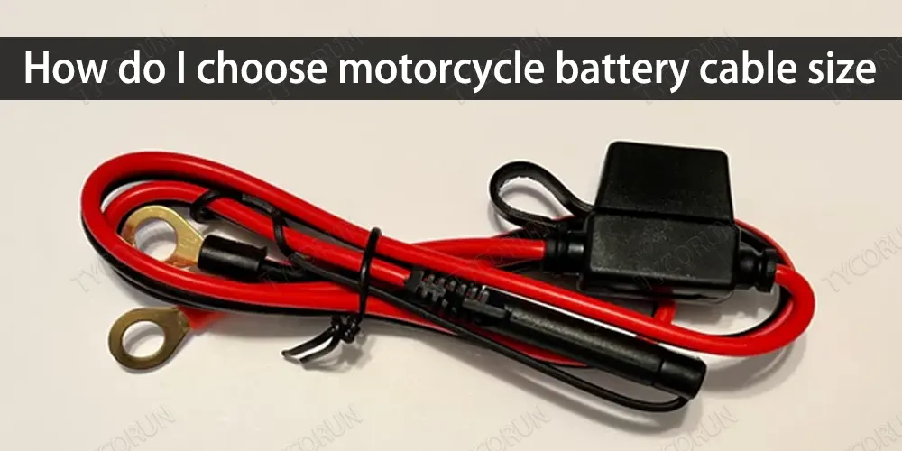 Comment choisir la taille du câble de la batterie de la moto ?