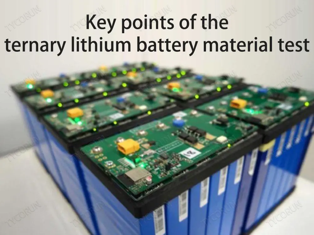 Points clés de l'essai sur les matériaux des piles au lithium alternatif