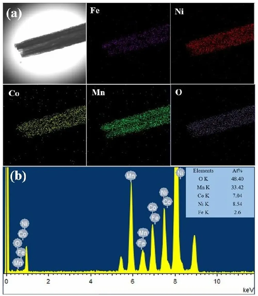 The-EDS-map-of-the-ternary-lithium-battery-materials