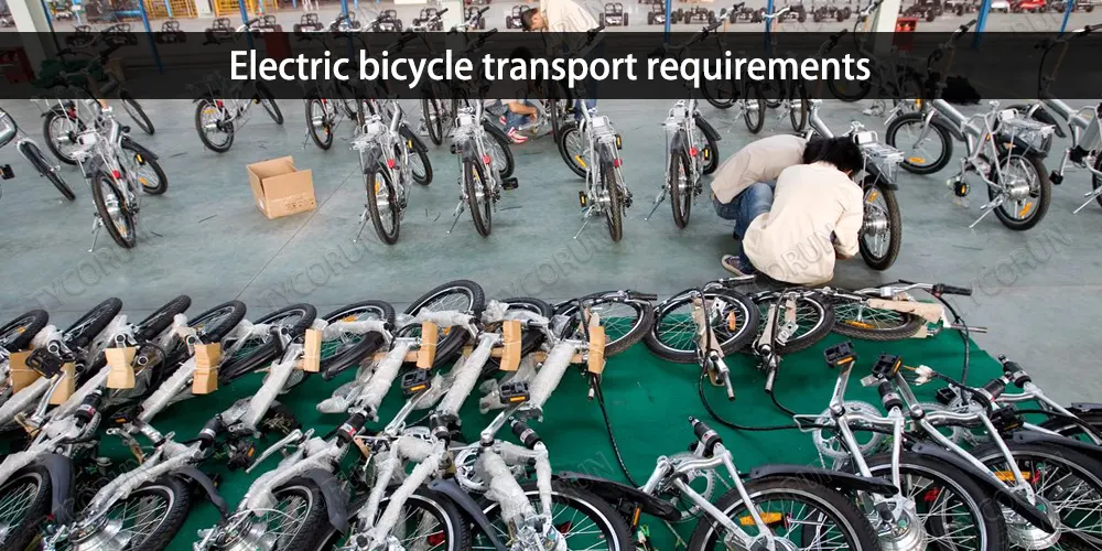 Requisitos para el transporte de bicicletas eléctricas