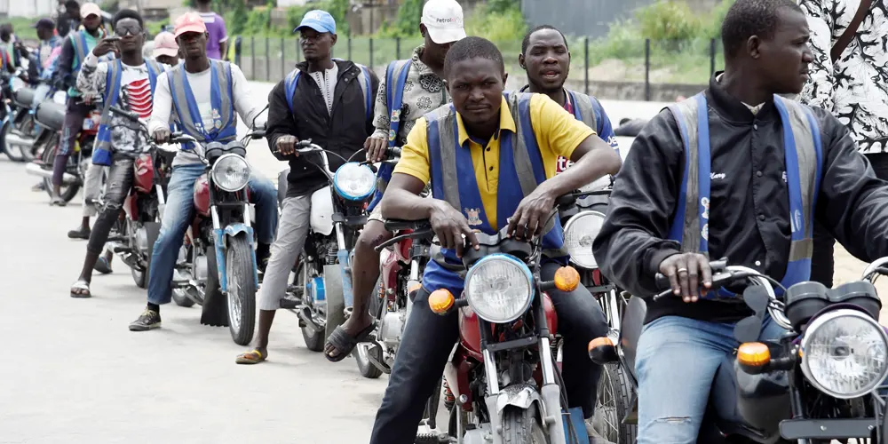 Nigeria-motocyclette