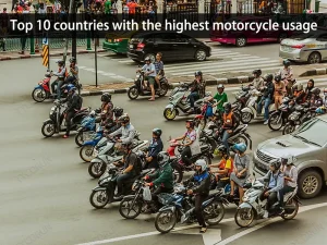 10 negara dengan penggunaan sepeda motor tertinggi pada tahun 2023