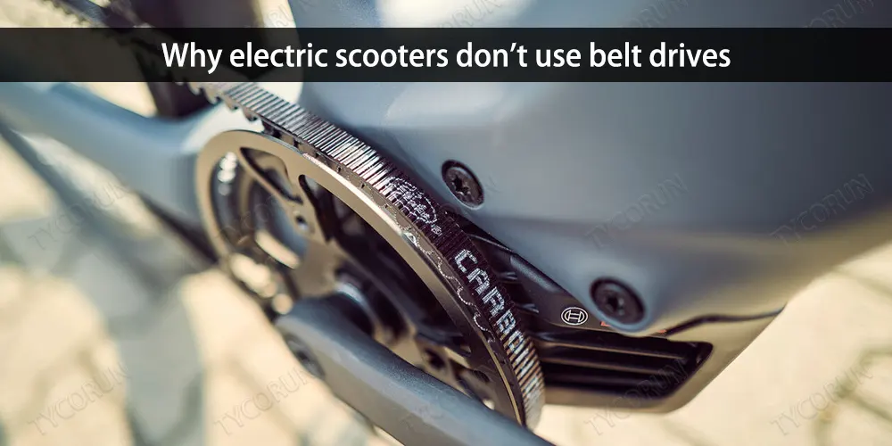 Pourquoi les scooters électriques n'utilisent-ils pas de courroies de transmission ?