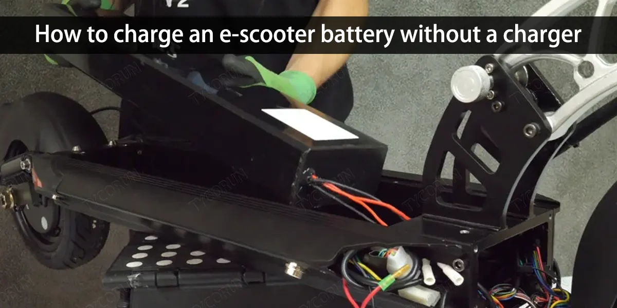 Comment charger une batterie de scooter électrique sans chargeur ?