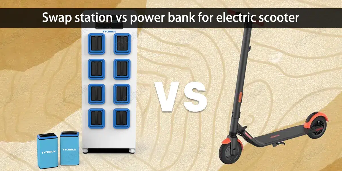 Station d'échange-vs-banque d'énergie-pour-scooter-électrique