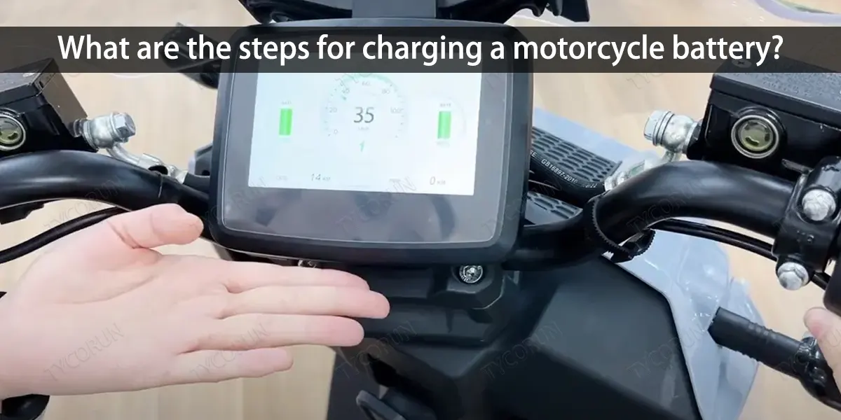 What-are-the-steps-for-charging-a-motorcycle-battery