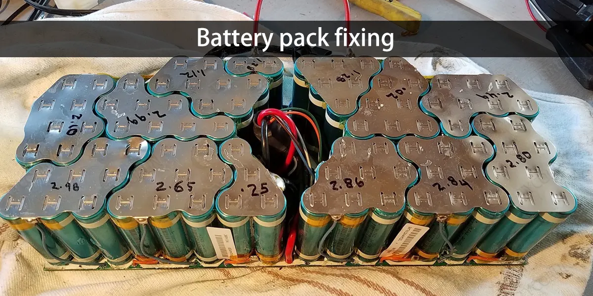 Fixation de la batterie