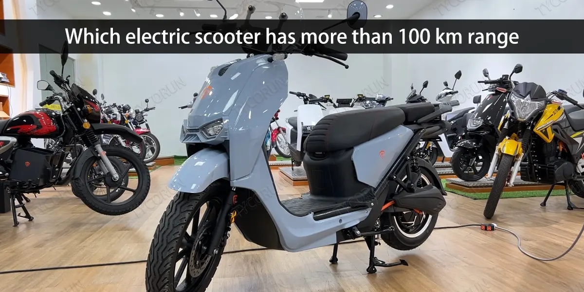 Which electric scooter has more than 100 km range