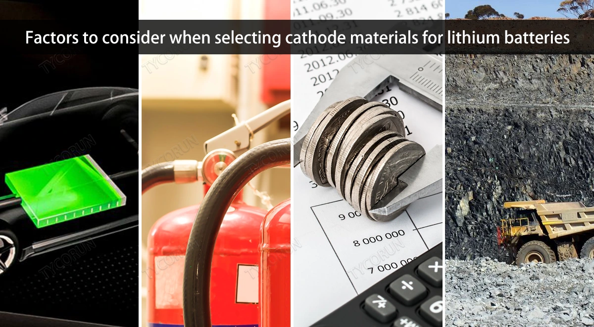 Factors to consider when selecting cathode materials for lithium batteries