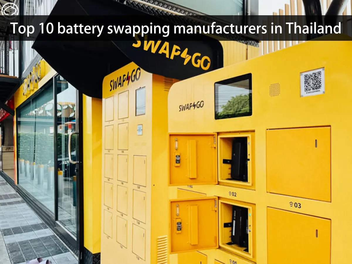 Top 10 battery swapping manufacturers in Thailand