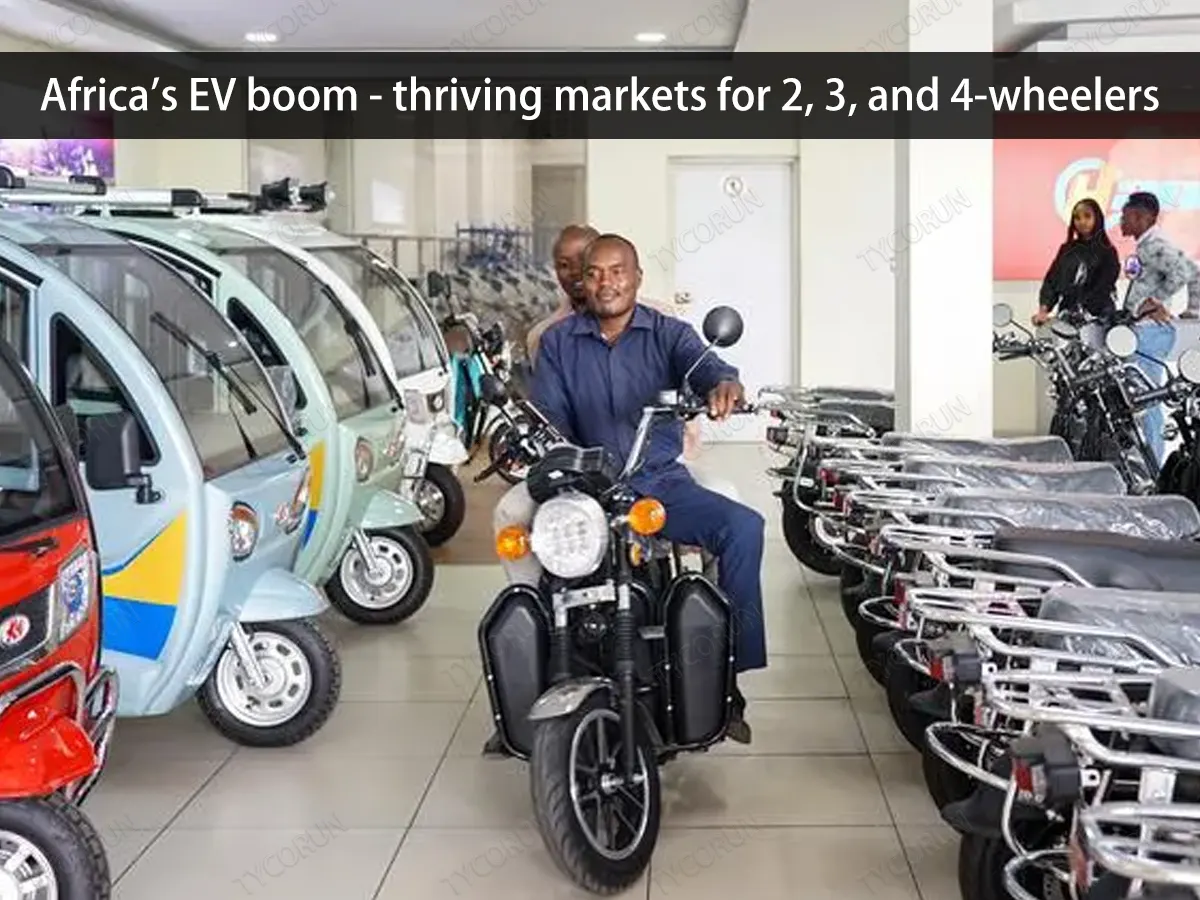 O boom dos veículos eléctricos em África - mercados prósperos para veículos de 2, 3 e 4 rodas