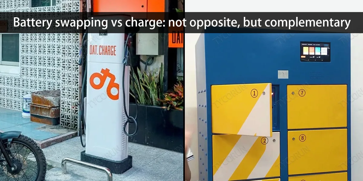 Battery swapping vs charge: not opposite, but complementary