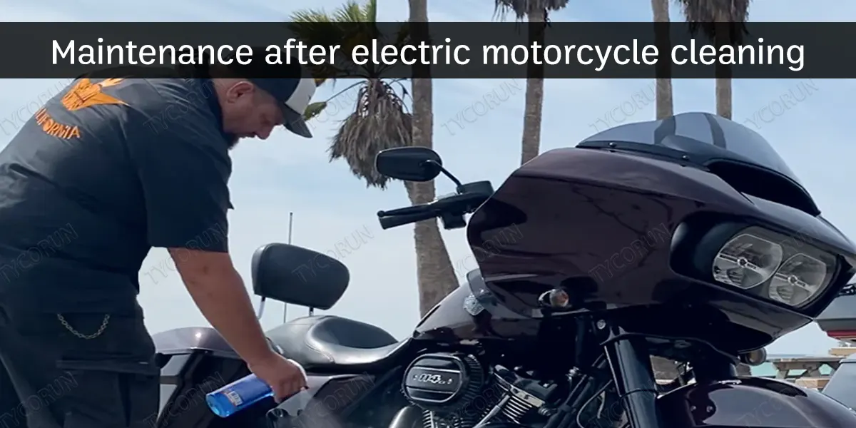 Entretien d'une moto électrique