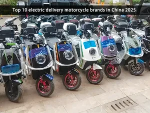 As 10 principais marcas de motociclos eléctricos para entregas na China 2025