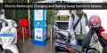 Station de recharge et d'échange de batteries pour motos électriques à Jakarta