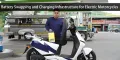 Battery Swapping and Charging Infrastructure for Electric Motorcycles